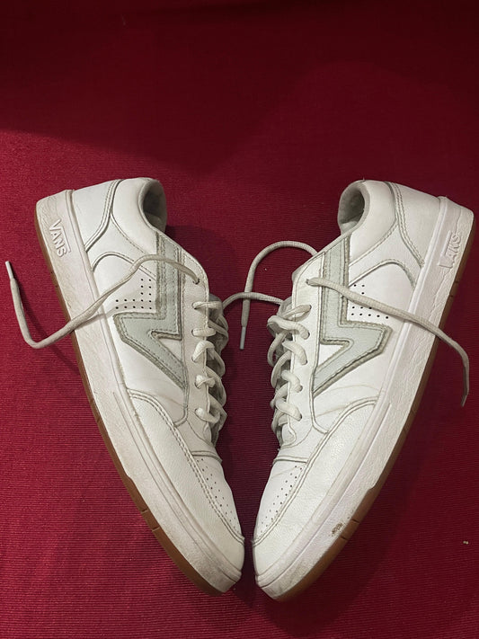 VANZ LOWLAND CC WHITE LEATHER TRAINERS