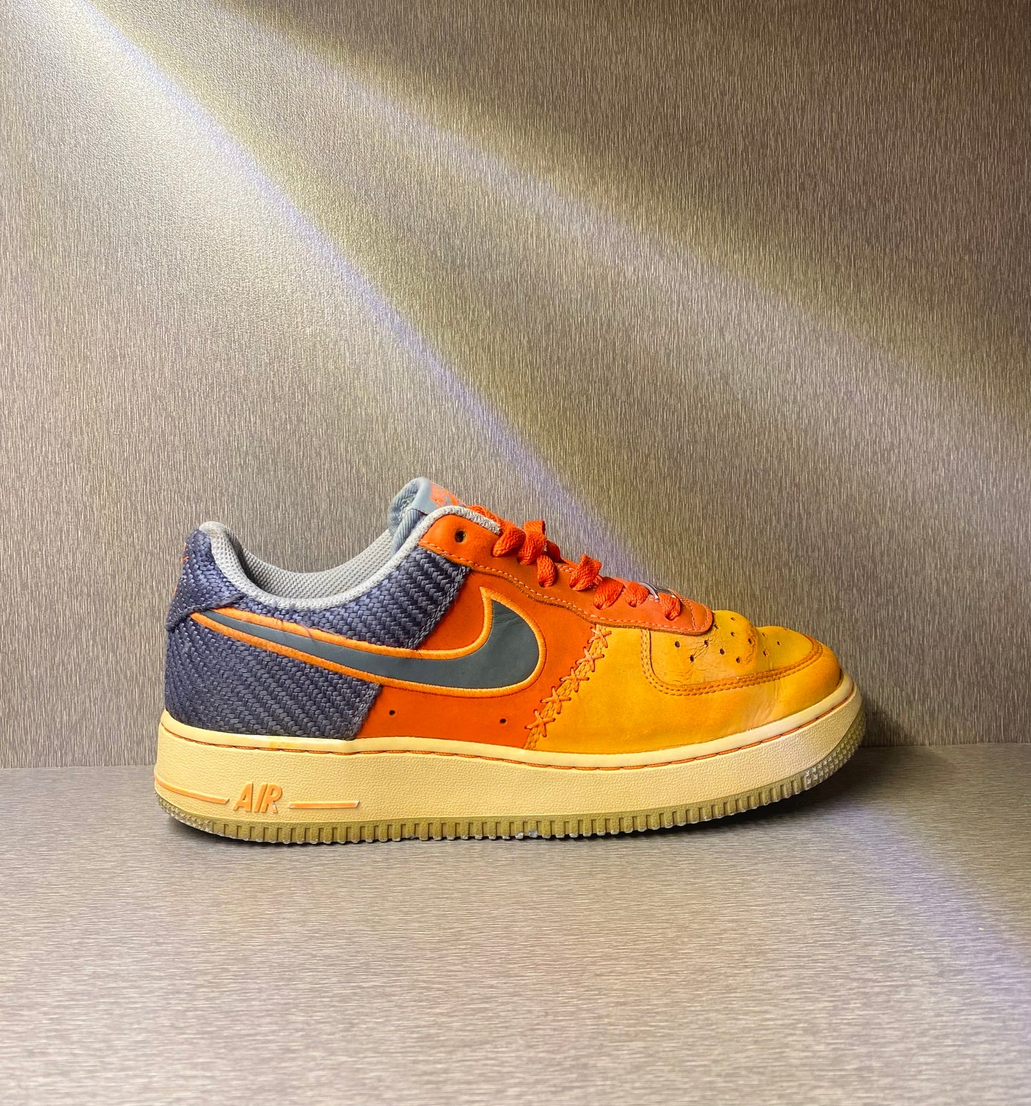 Nike Air Force 1 Low sneakers in the "Team Orange Armory Slate"