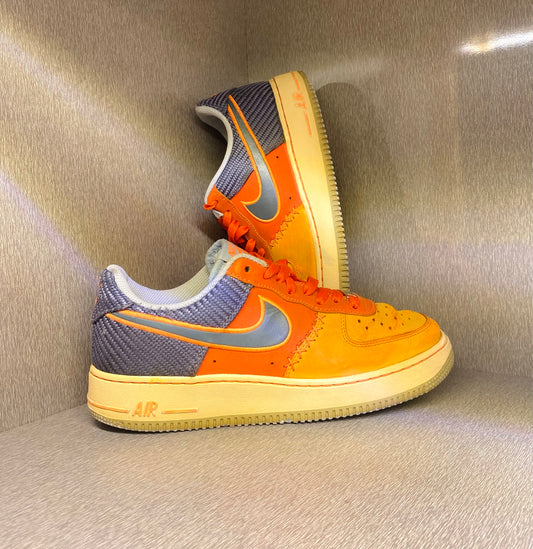 Nike Air Force 1 Low sneakers in the "Team Orange Armory Slate"