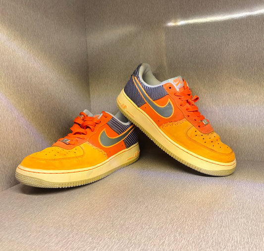 Nike Air Force 1 Low sneakers in the "Team Orange Armory Slate"
