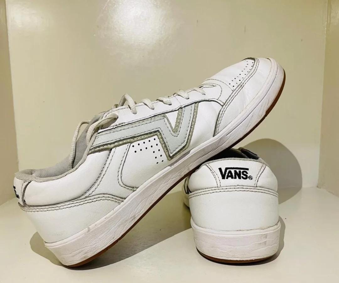 VANZ LOWLAND CC WHITE LEATHER TRAINERS