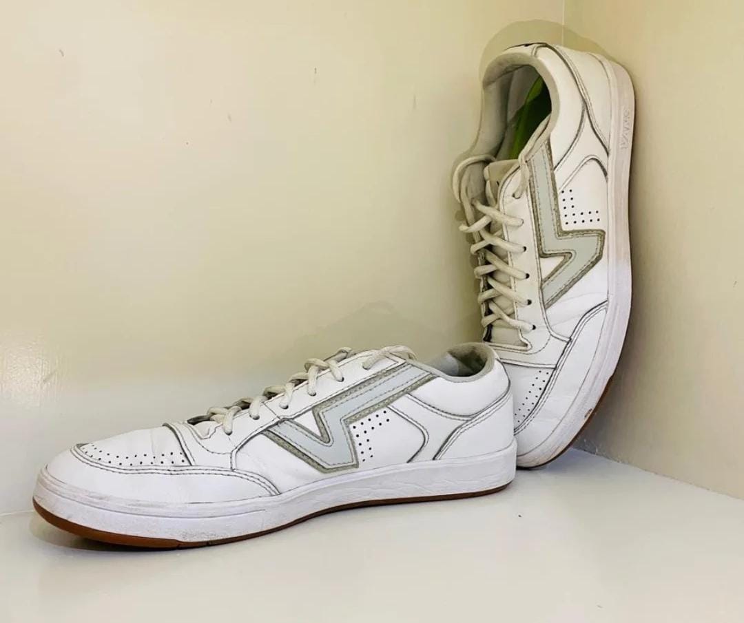 VANZ LOWLAND CC WHITE LEATHER TRAINERS