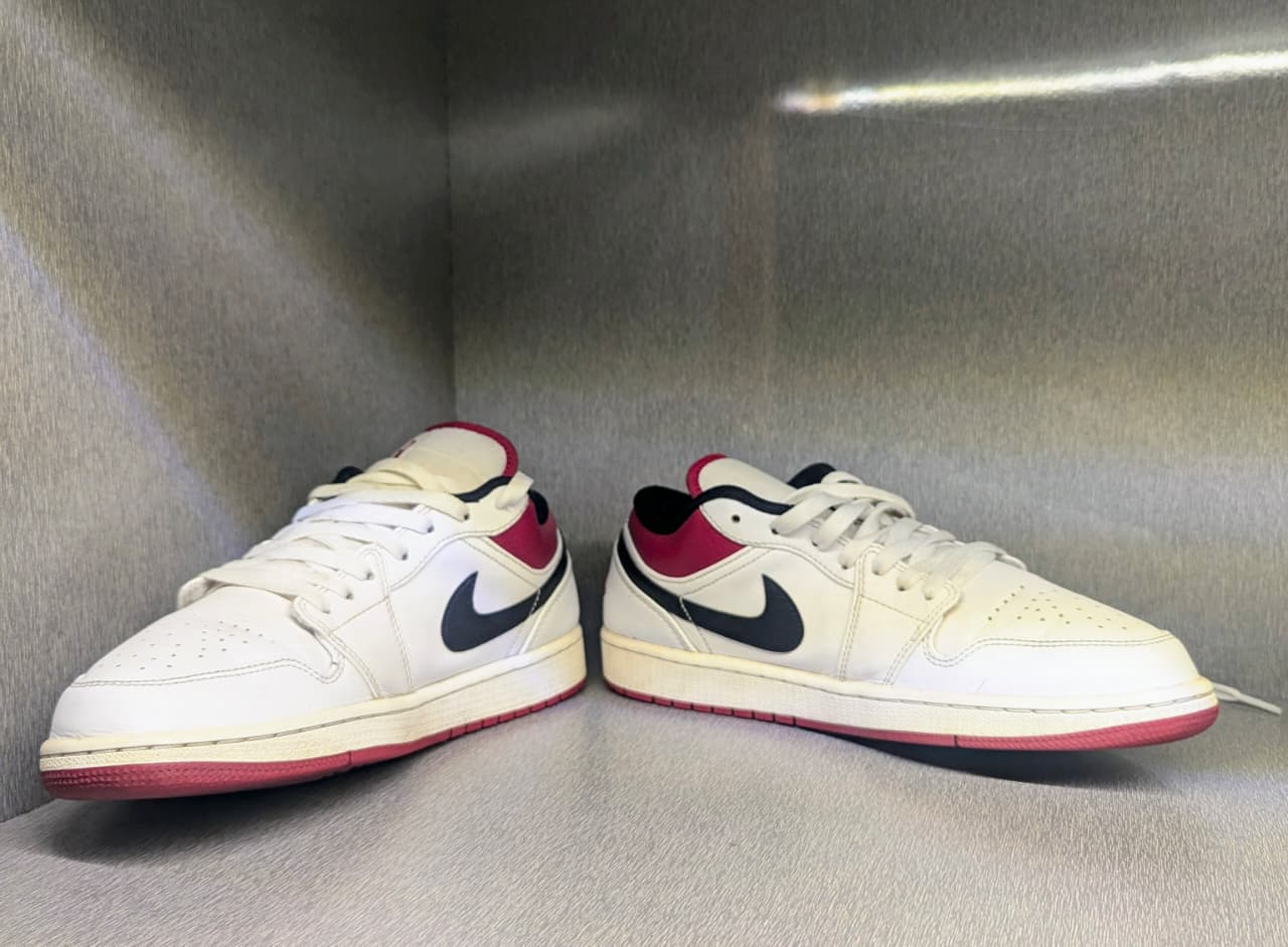Nike Air Jordan 1 Low Gym Red and White sneakers