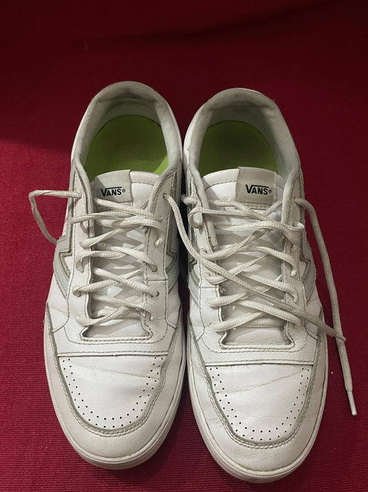 VANZ LOWLAND CC WHITE LEATHER TRAINERS