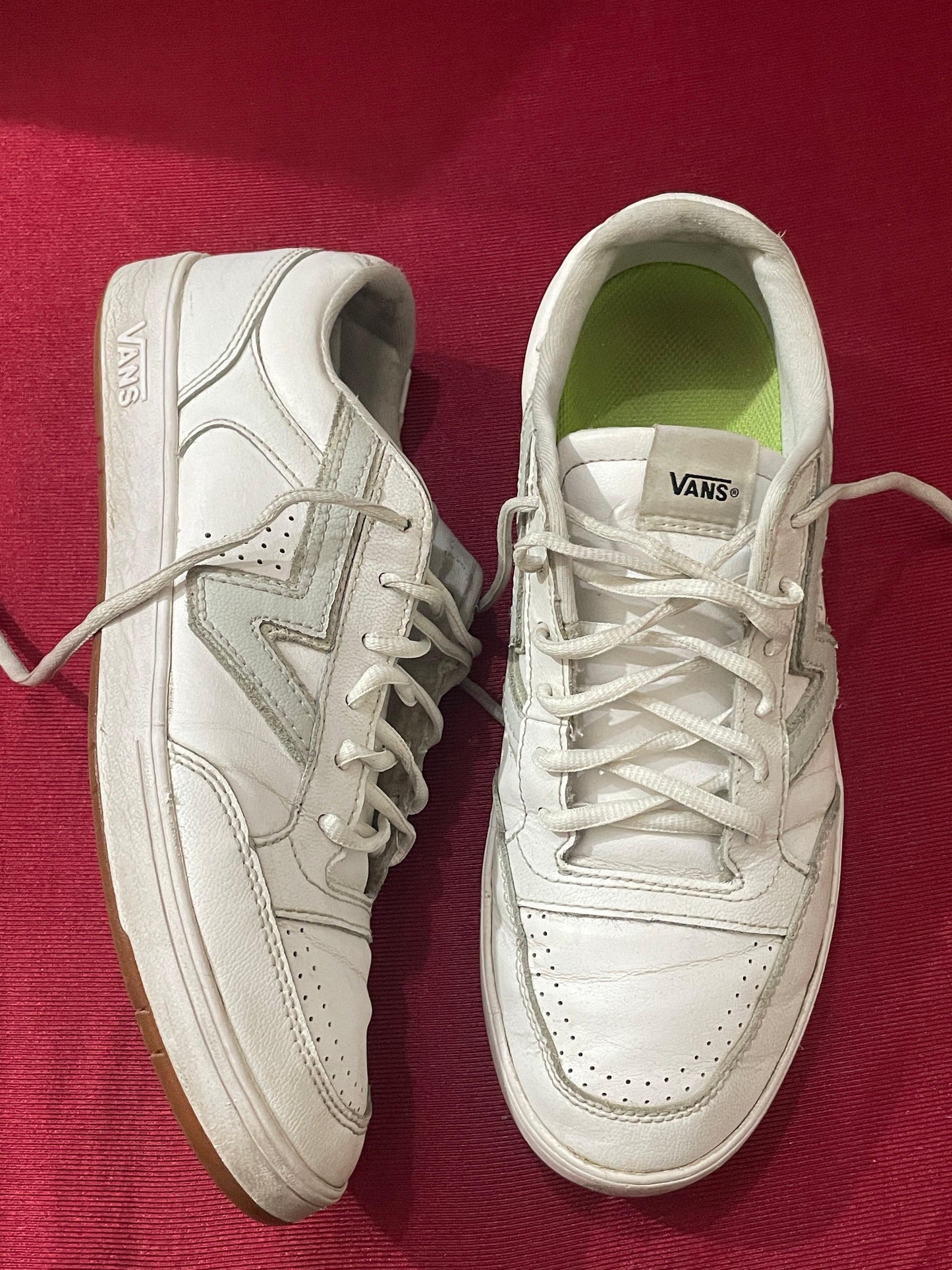VANZ LOWLAND CC WHITE LEATHER TRAINERS